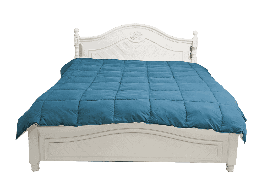 Двойное двойное цветное стеганое одеяло